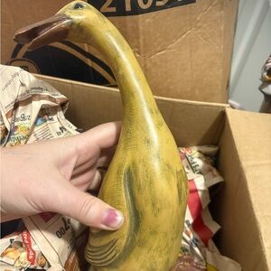Vintage hand crafted Duck Figurine